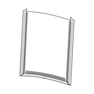 Pochettes pour affiches, PVC rigide ouvertes devant avec porte-crayon, avec 3 bandes magnétiques au dos  | Portrait 