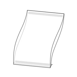 Klapp-Sichthüllen, Hart-PVC mit 2 Hochleistungs-Klebestreifen (PET-Träger) auf der Rückseite | Hochformat