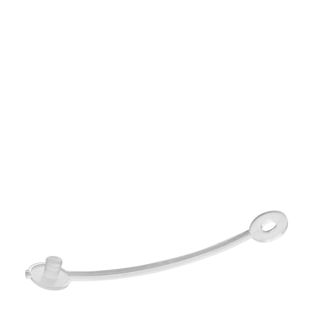 Clip en nylon, longueur 55 mm, transparent 