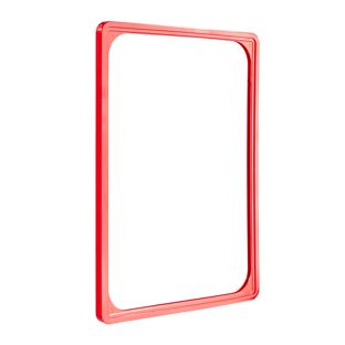 Plakatrahmen, Kunststoff A4  | rot 