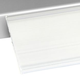 Scannerschiene DBR, selbstklebend 39 mm | 1000 mm | weiß  | zum Kleben (Standardklebeband) 