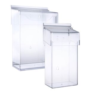 Prospektbox wetterfest mit Deckel, extra tief, robust 