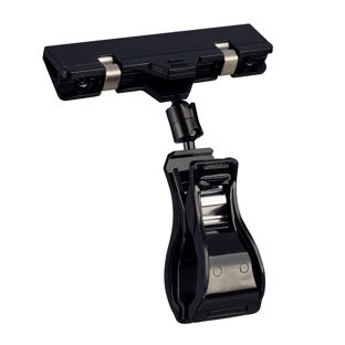 Sign-Clip mit großer Klammer und Schildhalter,  schwarz 