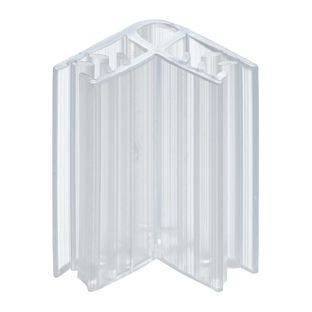Grip double d'assemblage en L, 25 mm, transparent 