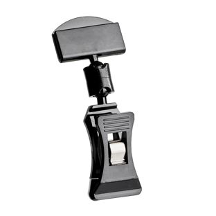 Pince porte-étiquette avec petite pince et petit porte-étiquette de prix, noir 