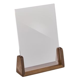 Porte-menu bois LignoLine portrait | A5 | null