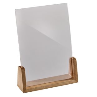 Porte-menu bois LignoLine portrait | A5 | null