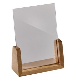 Porte-menu bois LignoLine portrait | A6 | null