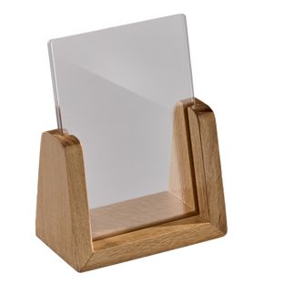 Porte-menu bois LignoLine portrait | A7 | null