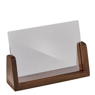 Porte-menu bois LignoLine format paysage | A6 | null