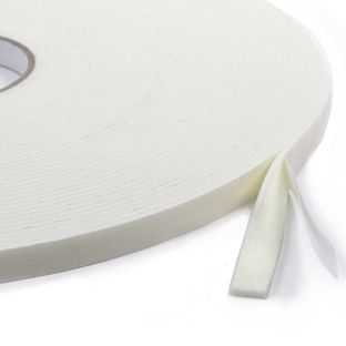 Ruban adhésif mousse en PE double face, blanc, épaisseur 3 mm, fort adhésif, EL300 15 mm