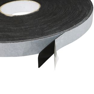 Ruban adhésif mousse en PE double face, noir, épaisseur 1 mm, fort adhésif, EL100-02 25 mm