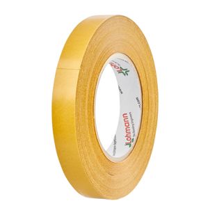 DuploCOLL 3720, Doppelseitiges Spezialpapier-Klebeband, sehr starker Acrylatklebstoff 19 mm | 50 m