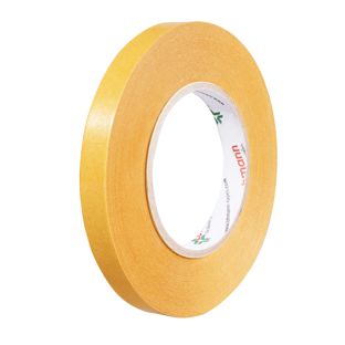 DuploCOLL 3720, Doppelseitiges Spezialpapier-Klebeband, sehr starker Acrylatklebstoff 15 mm | 50 m