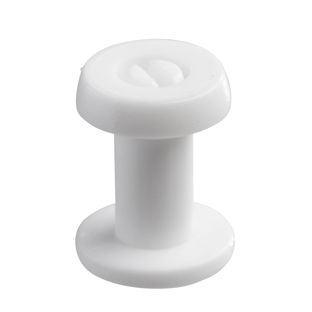 Œillets de pression en plastique, modèle épais blanc  | 10 mm