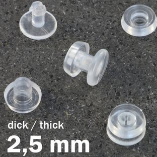 Druckösen Kunststoff, dicke Ausführung 2,5 mm
