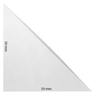 Dreiecktaschen, selbstklebend, Folie, transparent 50 x 50 mm 
