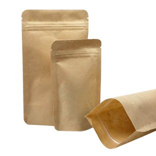 Standbodenbeutel Kraftpapier, aluminiumfrei 