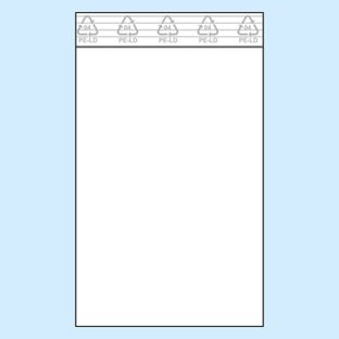 Druckverschlussbeutel, PE-Folie 100 x 150 mm | 50 µm