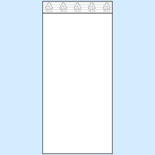 Druckverschlussbeutel, PE-Folie 100 x 220 mm | 50 µm