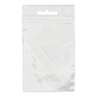 Sachets à fermeture pression, avec trou euro, film PE 220 x 310 mm | 90 µm