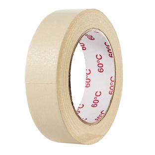 Ruban masquage blanc, 30 mm, crêpé plat, résistant à la chaleur jusqu'à 60°C 