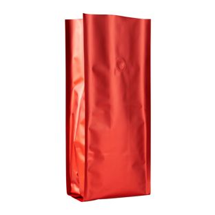 Sac à café avec valve de protection d'arômes, rouge 375 x 140 mm