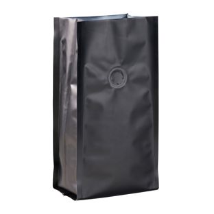 Sac à café avec valve de protection d'arômes, noir 245 x 100 mm