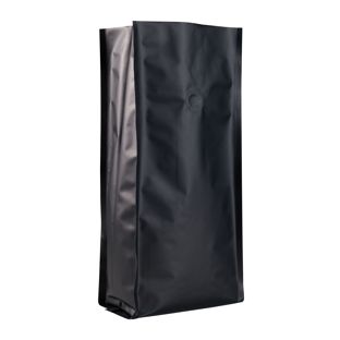 Sac à café avec valve de protection d'arômes, noir 375 x 140 mm