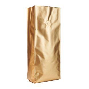Sachets à soufflet avec valve de protection d’arômes, or 380 x 130 mm