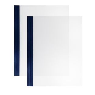 Couverture de reliure, film, SureBind Nobless avec rainure bleu|transparent 