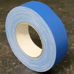Gewebeband einseitig klebend, Fälzelband 25 mm | blau
