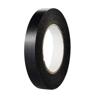 Ruban de reliure Best Price, papier spécial, structure lin noir  | 19 mm