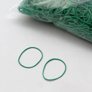 Gummiringe, grün 1 mm | 40 mm