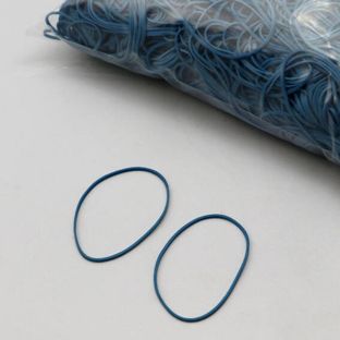 Gummiringe, blau 1 mm | 50 mm