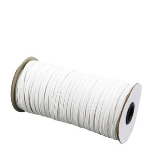 Élastique plat 5 mm blanc  | 130 m