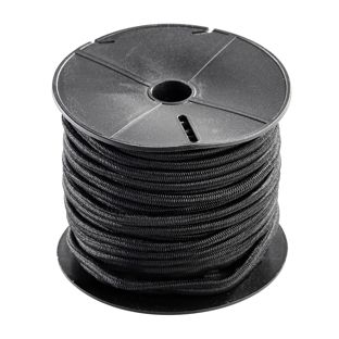 Corde élastique 4 mm, noire 