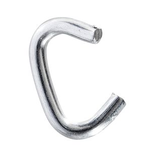 Agrafes annelées, acier zingué pour cordes de ⌀ 4 - 5 mm