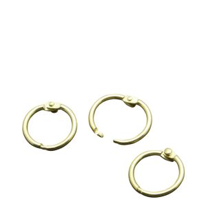 Heftringe Metall gold | 14 mm - offen geliefert