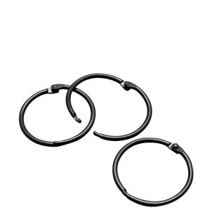 Heftringe Metall schwarz | 32 mm