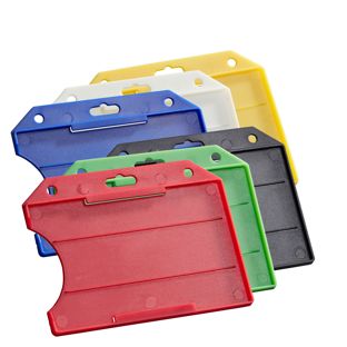 Porte-badge en plastique dur, ouverte 