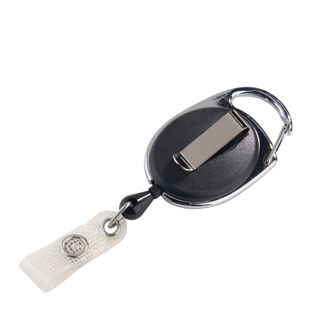 Ausweisjojo mit Clip schwarz