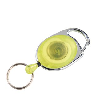 Ausziehbarer Schlüsselanhänger gelb|transparent 