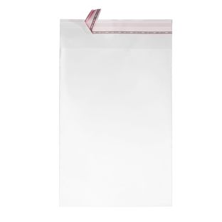 Klappenbeutel permanent, PE-Folie, transparent 225 x 310 mm 