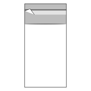 Klappenbeutel, wiederverschließbar, OPP-Folie, transparent 40 x 60 mm