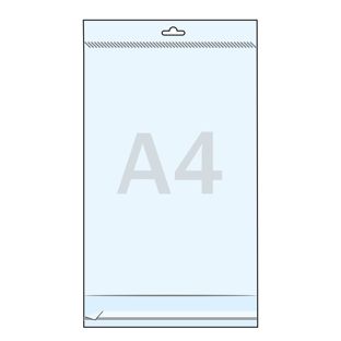 Headerbeutel, OPP-Folie 30 µm 215 x 310 mm