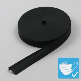 Bande de fixation de biais, polyester, 20 mm (rouleau de 25 m) null