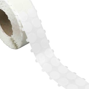 Pastilles adhésives double face en PET, adhérence forte/faible 30 mm | 5000 pcs