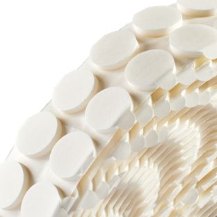 Pastilles adhésives en mousse double face, 3 mm d'épaisseur, adhérence forte/forte 20 mm | 1000 pcs