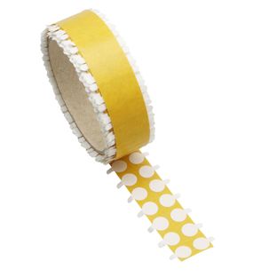 Pastilles adhésives double face en papier intissé, adhérence forte/forte 10 mm | 1.000 STK